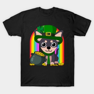 Chihuahua Rainbow Irish Clover St Patrick Day Dog Gift product T-Shirt